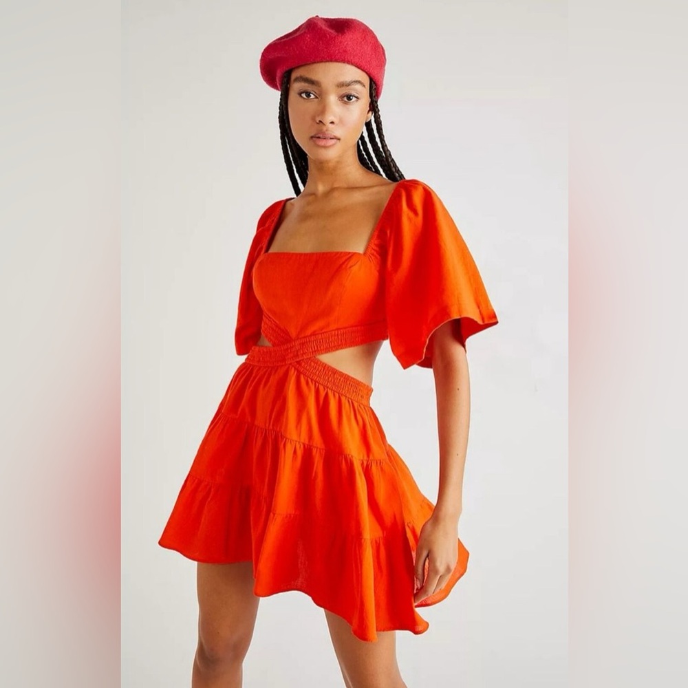 Free People Cross of Sunlight Mini Dress